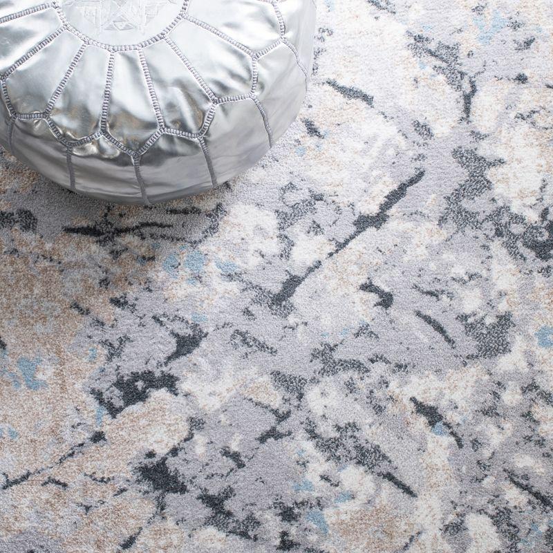 Toscana TOS670 Power Loomed Area Rug - Ivory/Grey - 6'7"x6'7" - Safavieh.