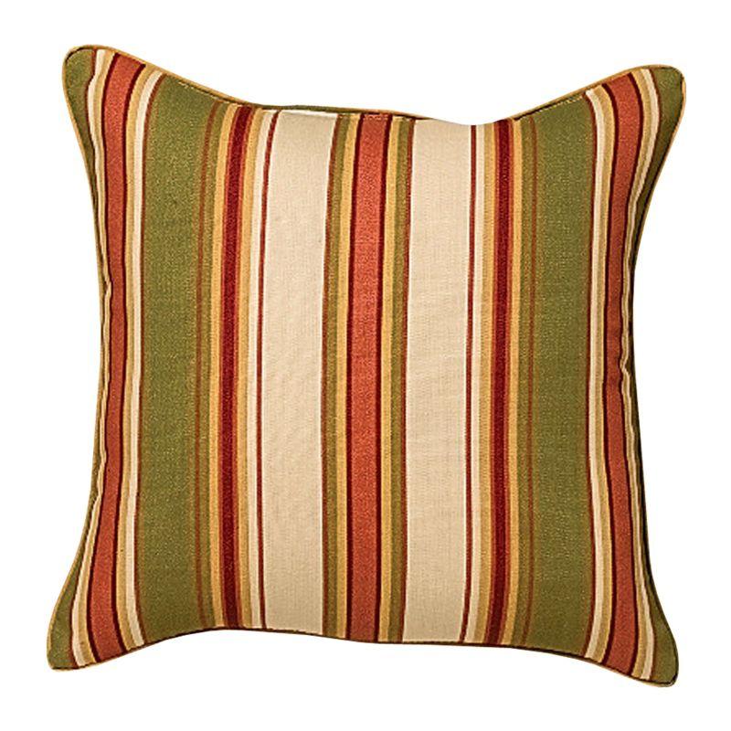 BrylaneHome Bh Outdoor Performance Set Of 4 Stacking Chair Pads - Geranium