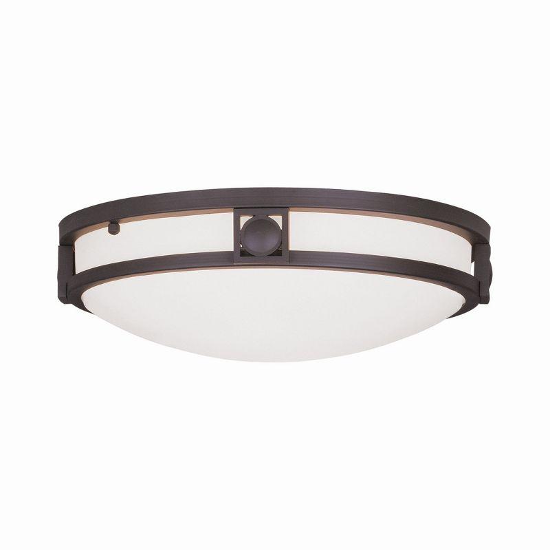 Livex Lighting Titania 2 - Light Flush Mount in  Bronze