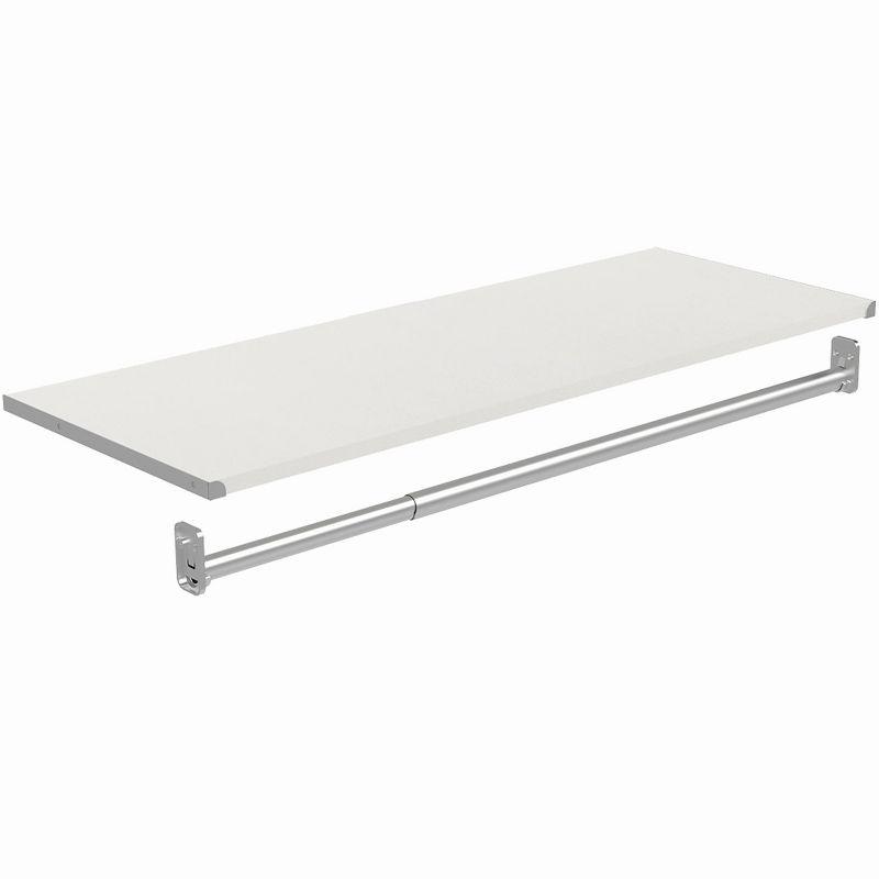 Modular Storage 36.02" W Shelf & Closet Rod