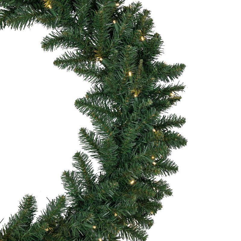 Northlight 36" Prelit LED Lights Buffalo Fir Artificial Christmas Wreath - Warm White Lights