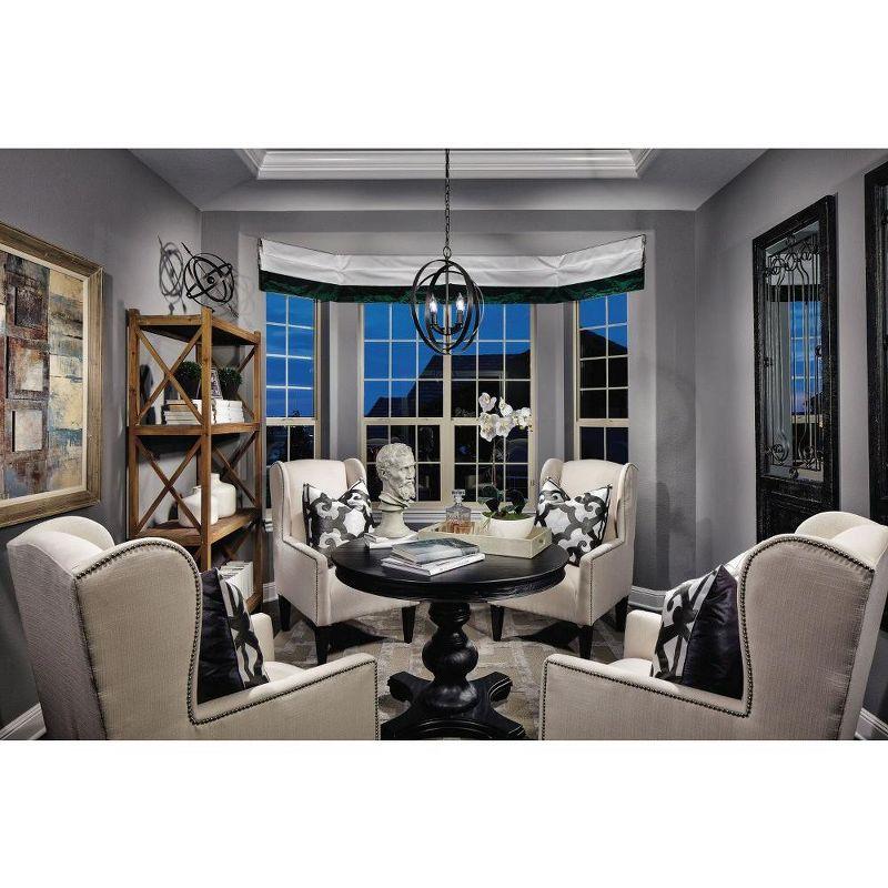 Progress Lighting Equinox 4-Light Foyer Pendant, Steel, Antique Bronze, No Shade