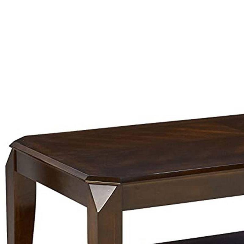 Rectangular Lift-Top Storage Coffee Table in Rich Walnut