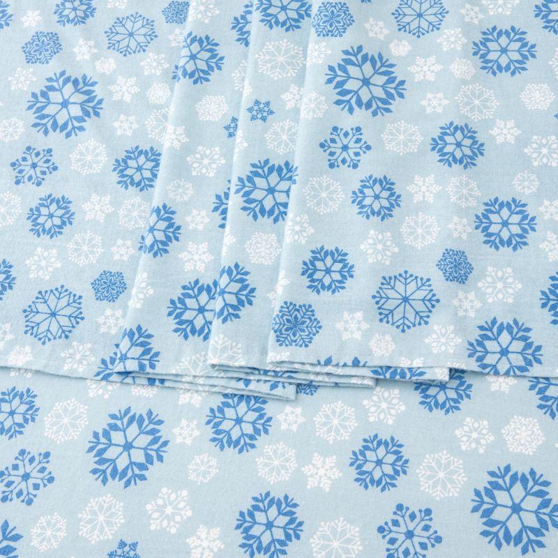 100% Turkish Cotton Holiday Printed Flannel Sheet Set