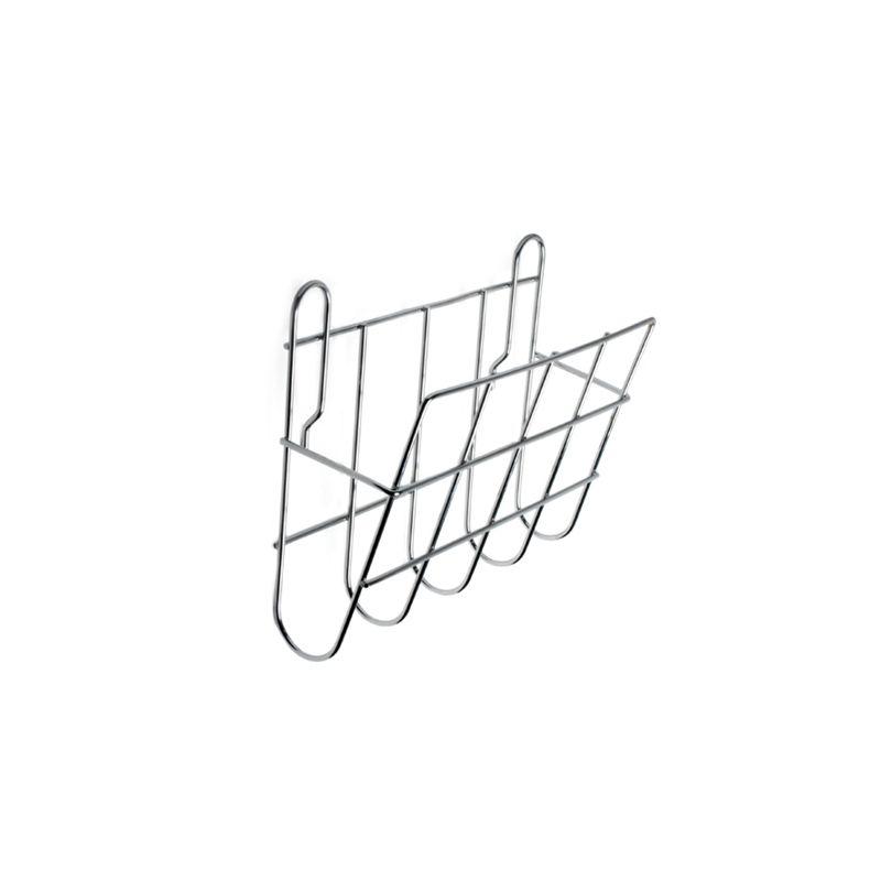 Silver Wire Shelving Document Holder with Prongs