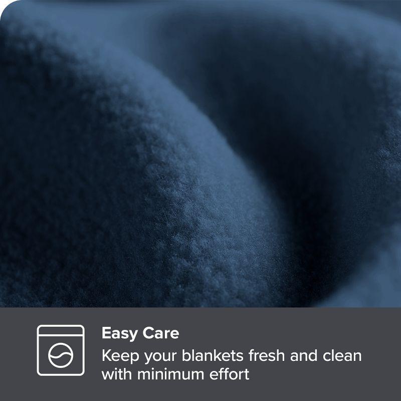 Lightweight Polar Fleece Blanket by Bare Home