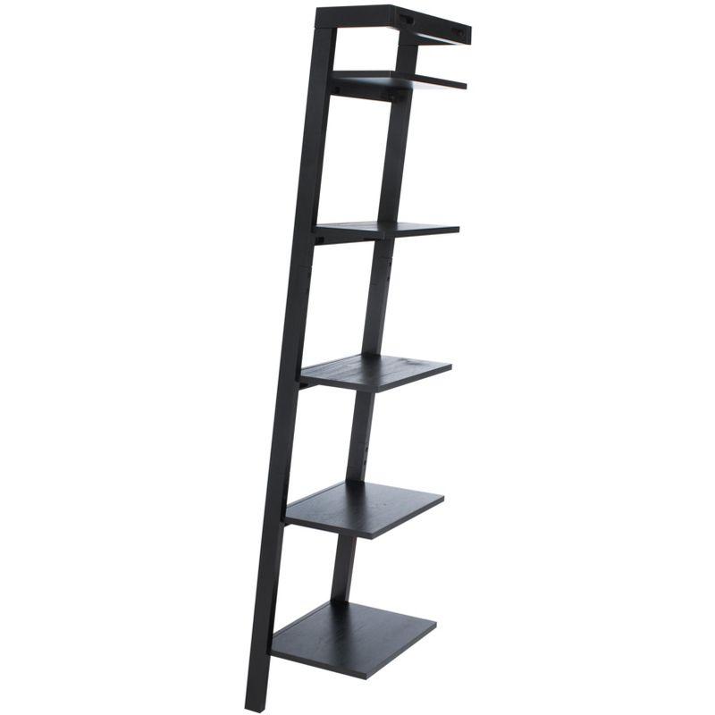 Yassi 5 Tier Leaning Etagere - ETG9403 - Black - Safavieh