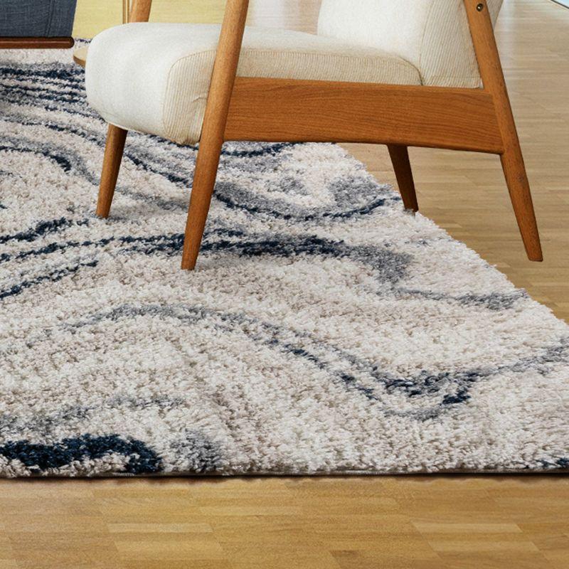 Gertmenian Anjou Modern Abstract Polypropylene Shag Area Rug