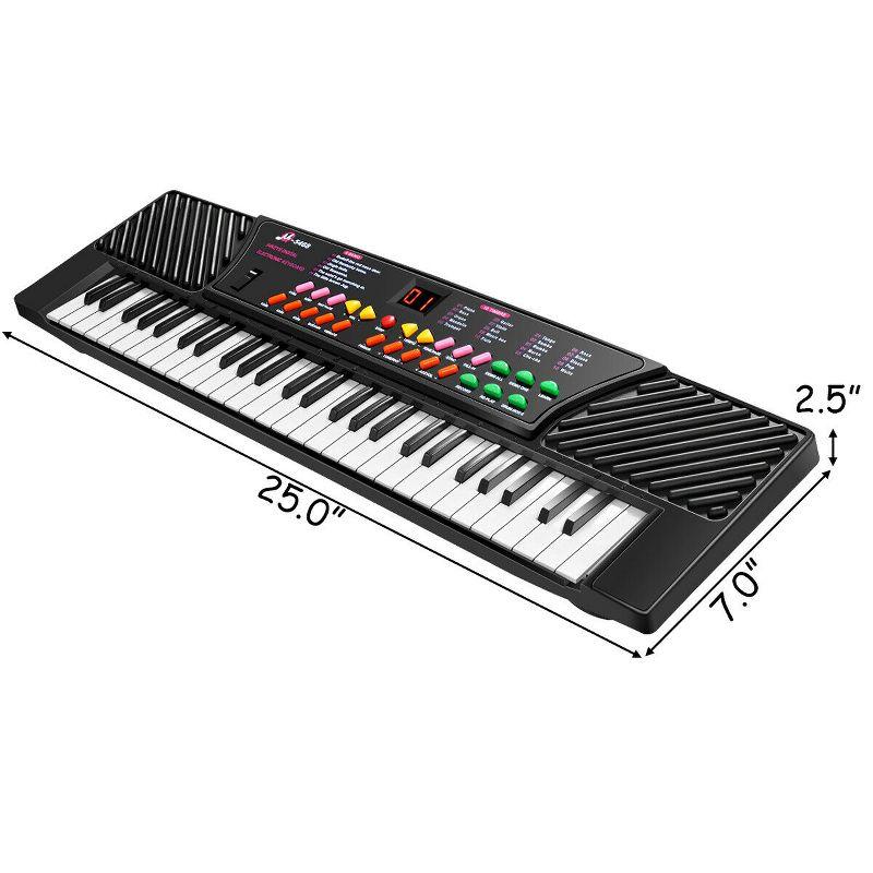 Costway 54 Keys  Electronic Music Keyboard Kid Piano Organ W/Mic & Adapter
