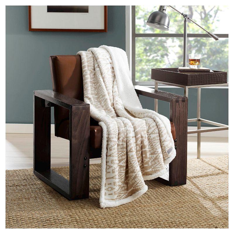 Eddie Bauer Eddie Bauer Printed Plush Fleece/Sherpa Throw Blankets
