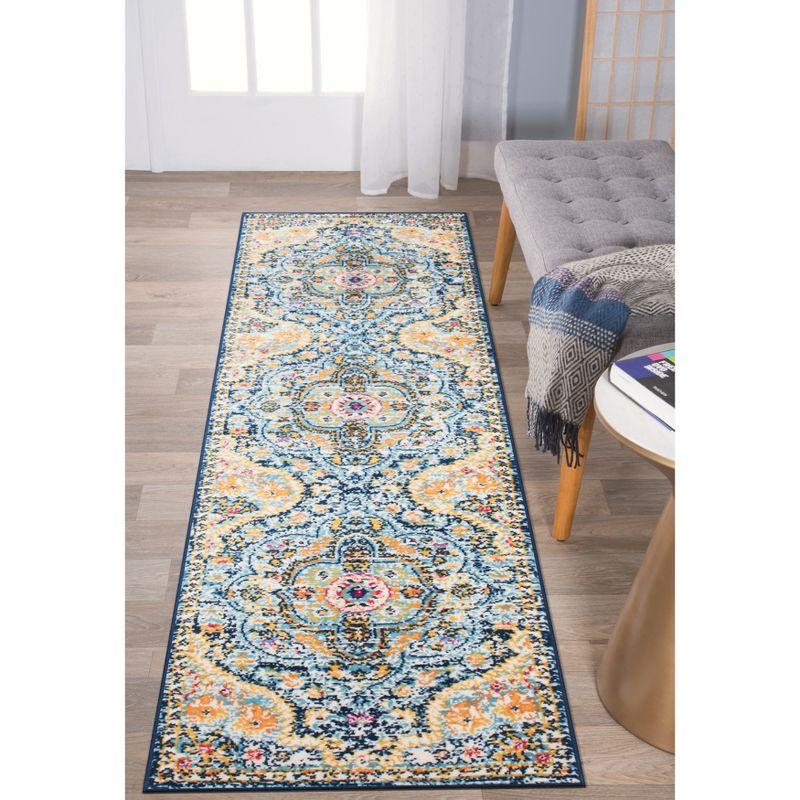 World Rug Gallery Distressed Vintage Bohemian Area Rug