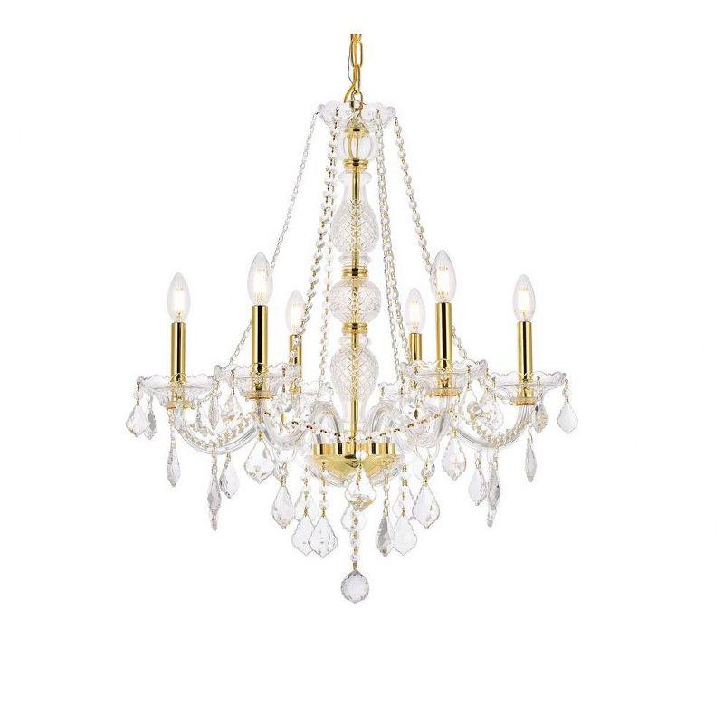 Elegant Lighting Verona 6 - Light Chandelier in  Gold
