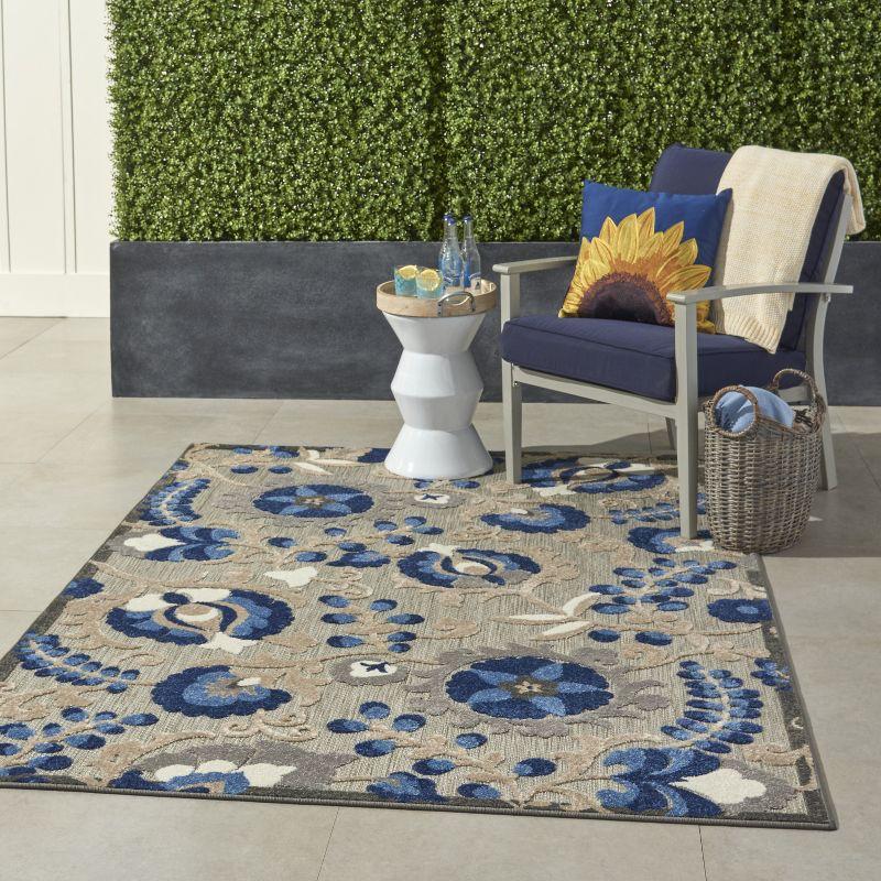 Nourison Aloha Floral Textured Outdoor Area Rug