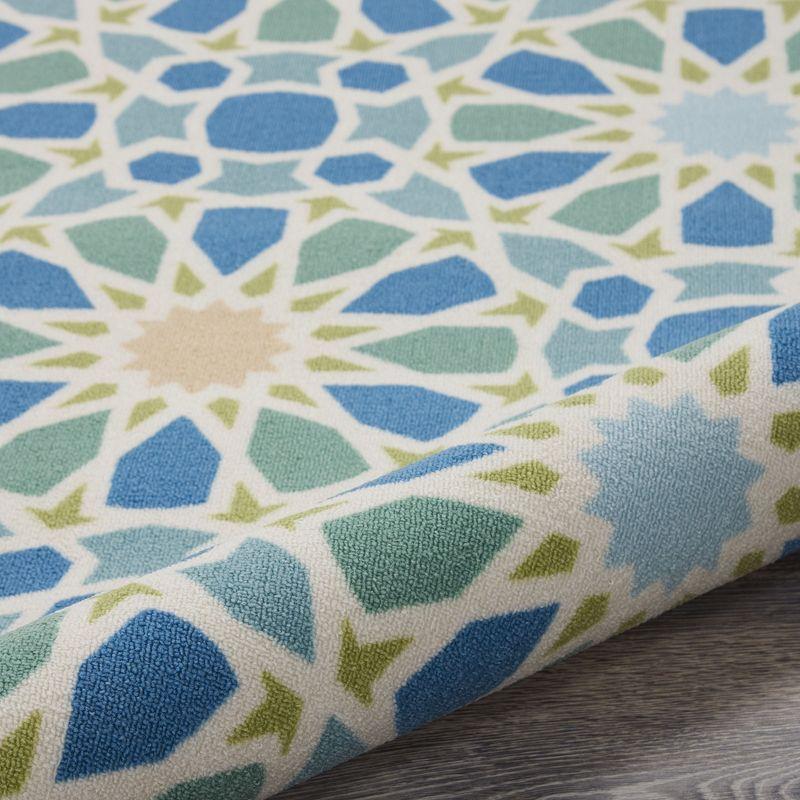 Waverly Sun & Shade "Starry Eyed" Porcelain Indoor/Outdoor Area Rug by Nourison SND29 7'9" x 10'10"