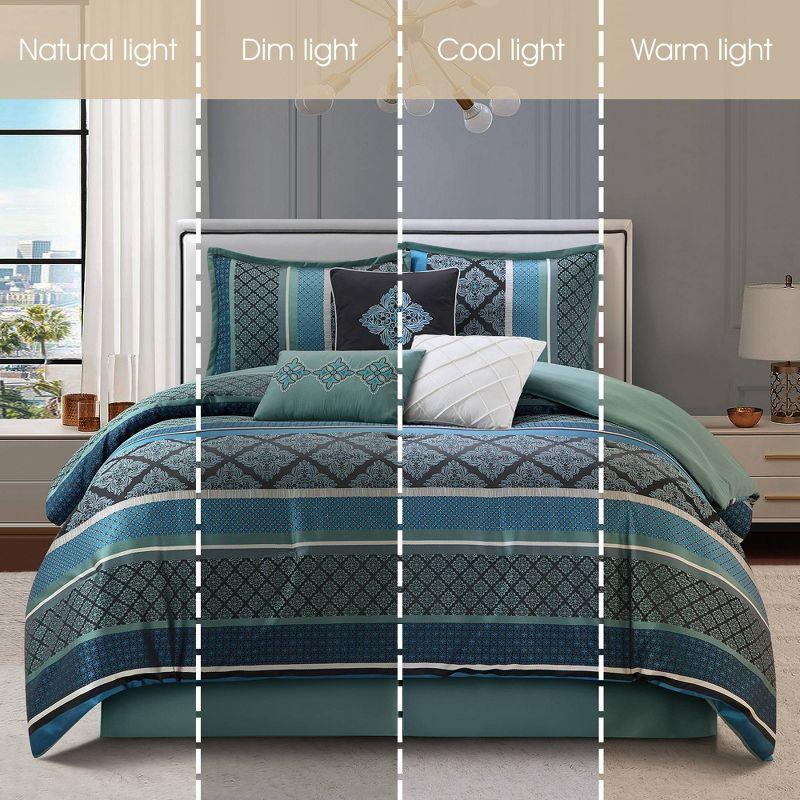 Nanshing America, Inc Tefia Karr Microfiber 7 Piece Comforter Set