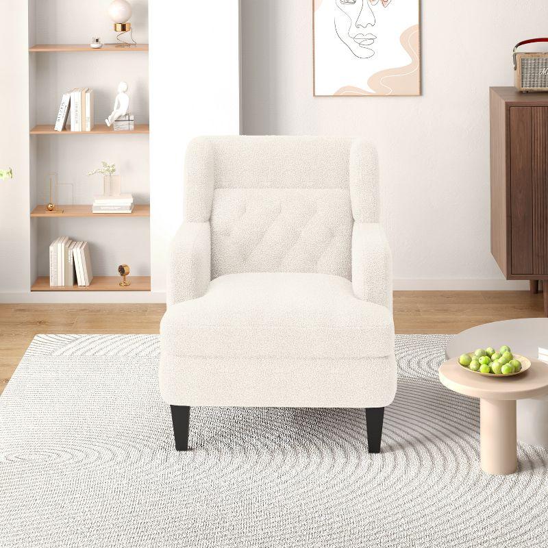 Christopher Knight Home Mantua Fabric Tufted Accent Chairs,Beige