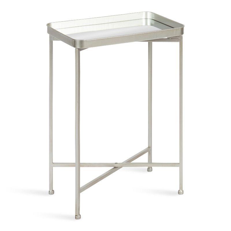 Kate and Laurel Celia Metal Tray Accent Table