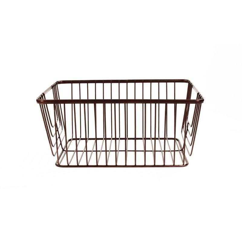 Ashley Large Bronze Steel Wire Basket