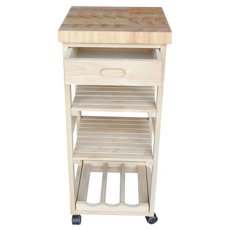 Ashley Kitchen Trolley - Unfinished - International Concepts