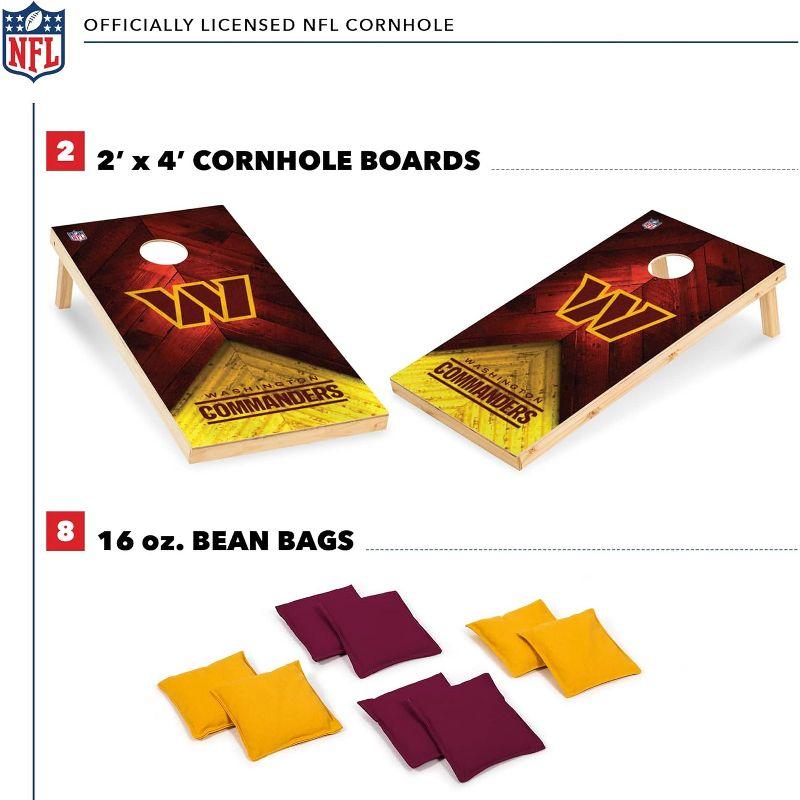 NFL Washington Commanders 2'x4' Wood Cornhole Set