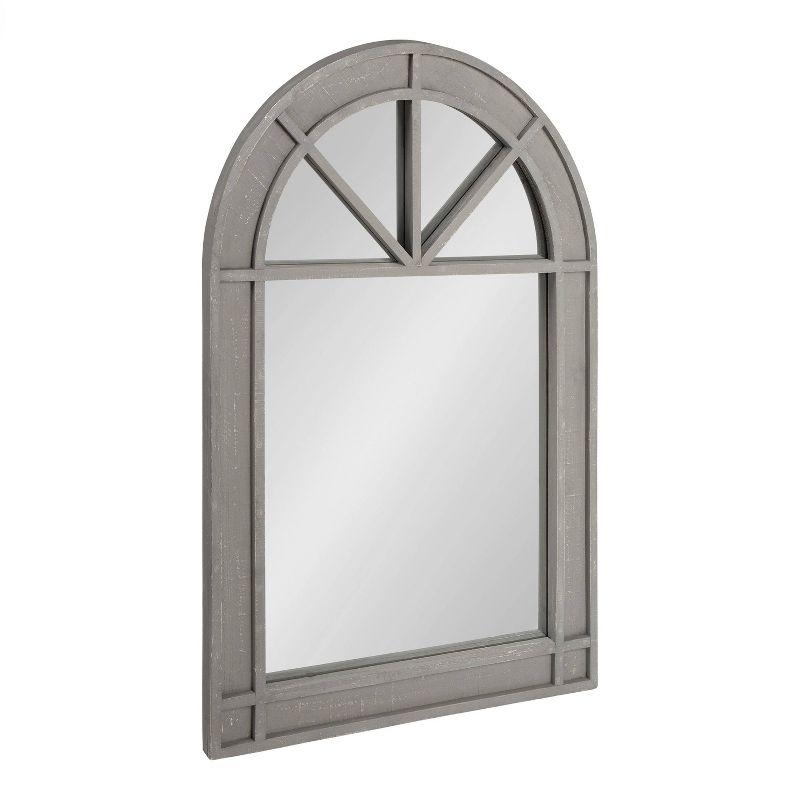 24" x 36" Stonebridg Arch Wall Mirror Gray - Kate & Laurel All Things Decor