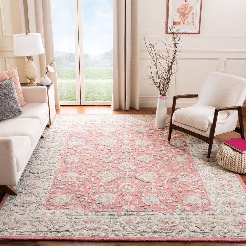 Ivory Elegance 95'' Hand-Tufted Wool Area Rug