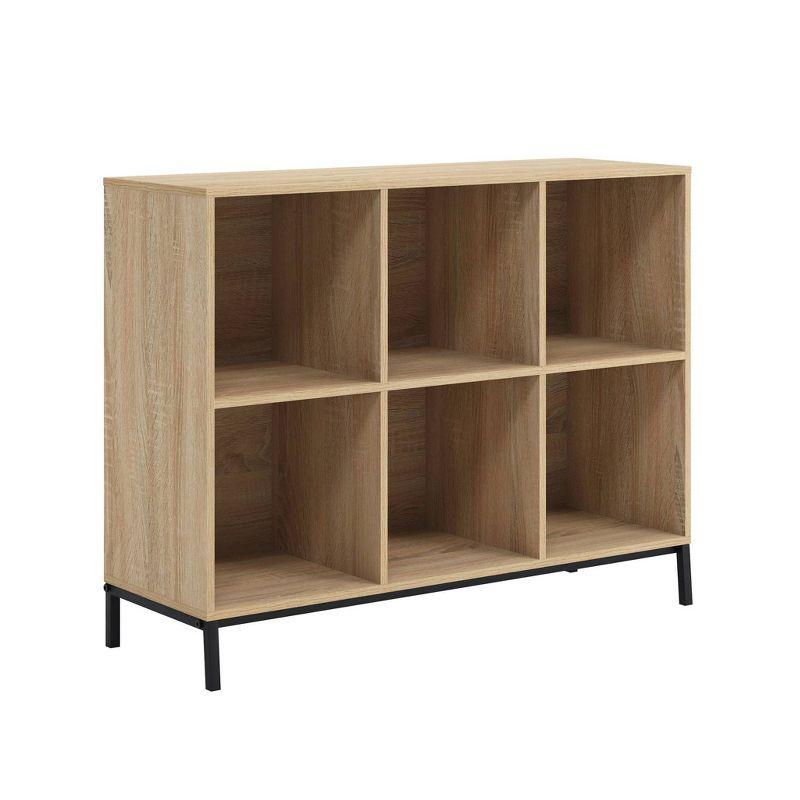 Charter Oak 6-Cube Organizer with Black Metal Base