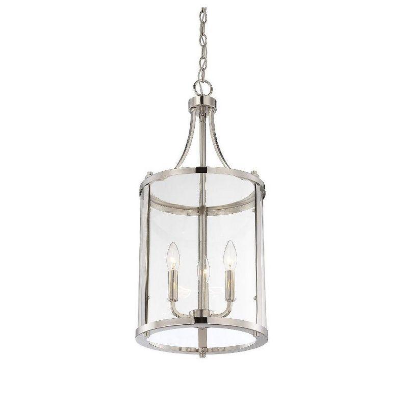 Savoy House Penrose 3 - Light Chandelier in  Satin Nickel