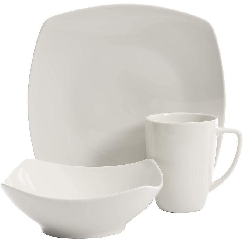 Zen Buffetware 12 Piece Dinnerware Set, White