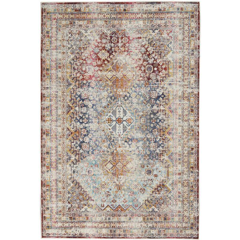 Kelly Clarkson Home Kinsley Oriental Ivory/Navy/Rust Area Rug