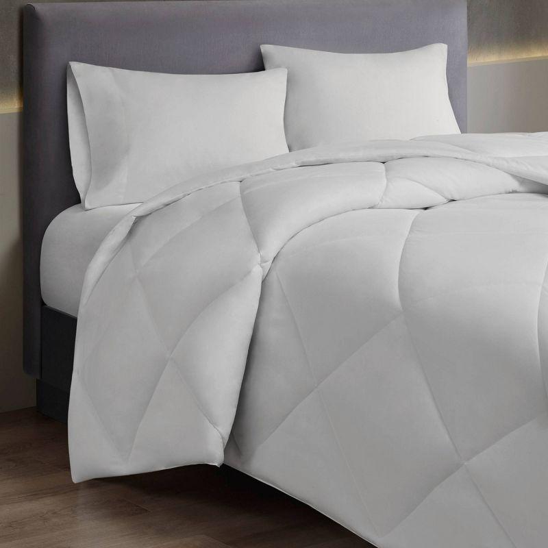 Oversized Down Alternative Comforter with HeiQ Smart Temp Treatment Duvet Comforter Insert