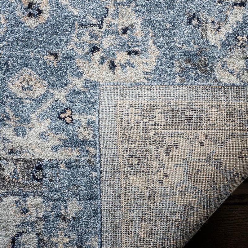 Charleston CHL413 Loomed Indoor Area Rug - Navy/Light Grey - 6'7"x6'7" - Safavieh