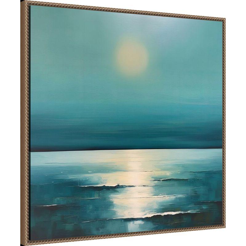 Amanti Art Blue Ocean Sunrise by Irena Orlov Framed Canvas Wall Art