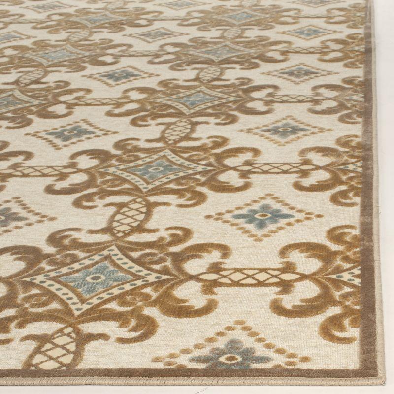 Martha Stewart Collection - MSR7430 - Indoor Power Loomed Accent Rugs - Taupe/Cream - 3'3"x5'3"