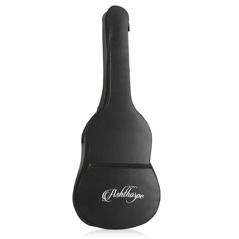 Ashthorpe 41-Inch Beginner Acoustic Guitar - Natural, Basic Starter Kit with Gig Bag and Accessories