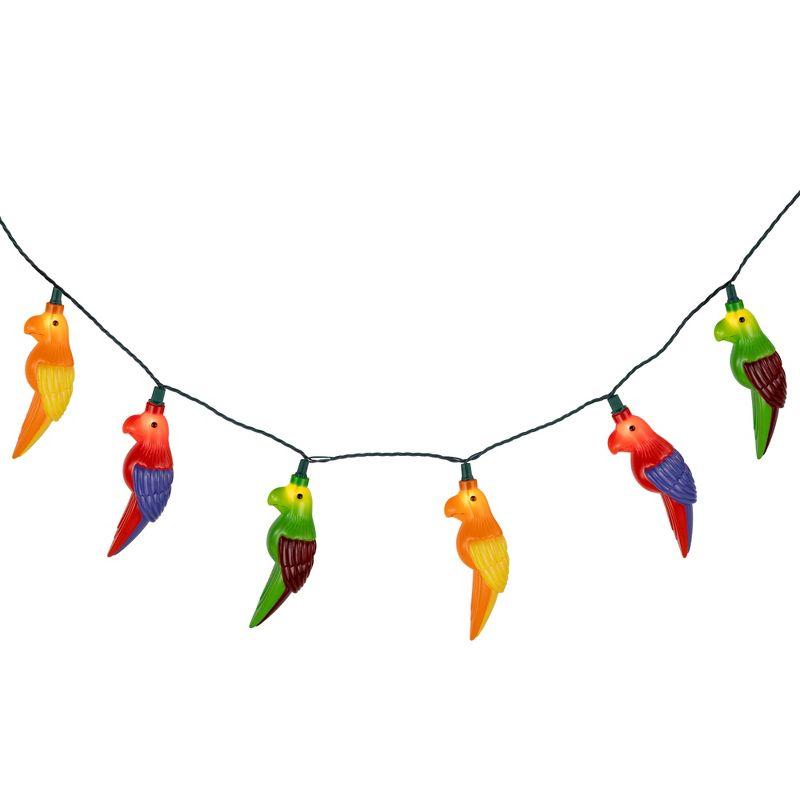 Northlight Parrot Patio Light Set - 6' Green Wire - 10ct