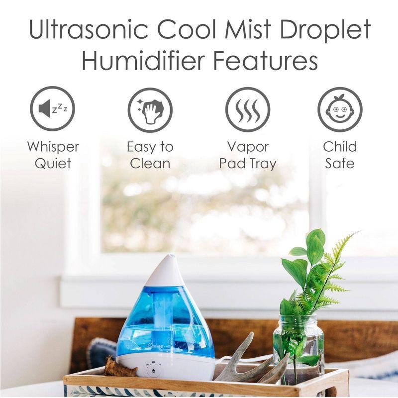 Crane Droplet Ultrasonic Cool Mist Humidifier - 0.5gal