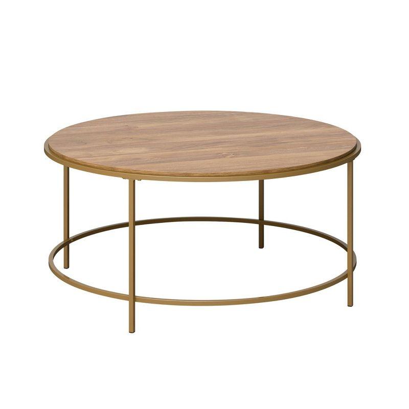 Sindoori Mango Round 40" Wood & Metal Coffee Table