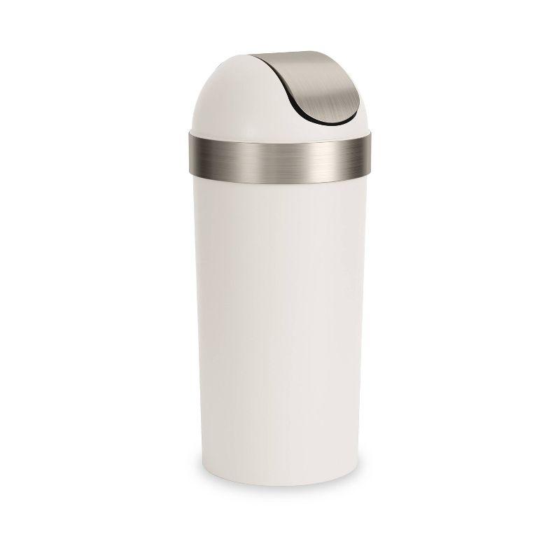 Venti Plastic Swing Top Trash Can - 16 Gallons