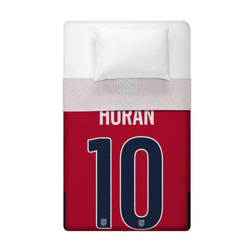 Sleep Squad US Women's Soccer Lindsey Horan 60 x 80 Raschel Plush Blanket