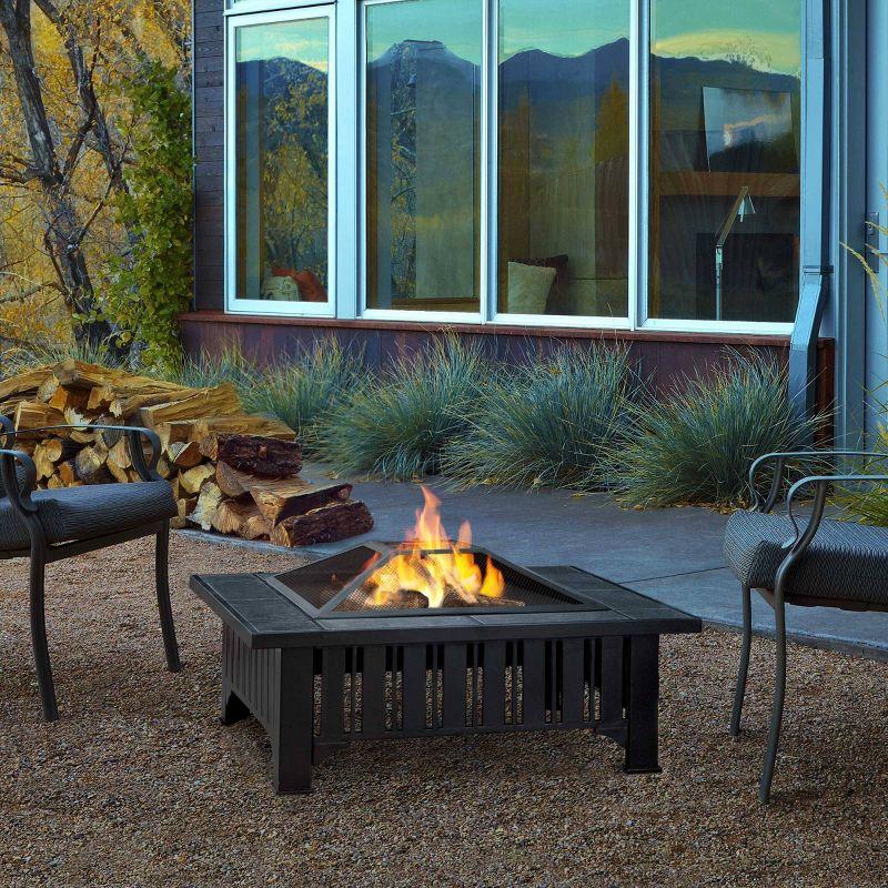 Real Flame Lafayette Wood-Burning fire table by Real Flame
