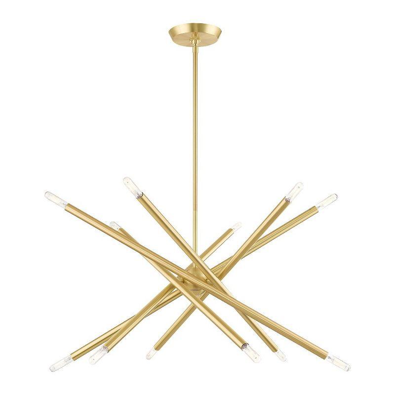 Livex Lighting Soho 12 - Light Chandelier in  Satin Brass