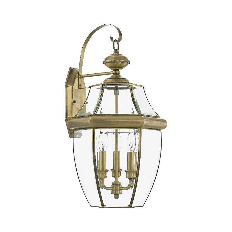 Livex Lighting Monterey 3 - Light Wall Light in  Antique Brass