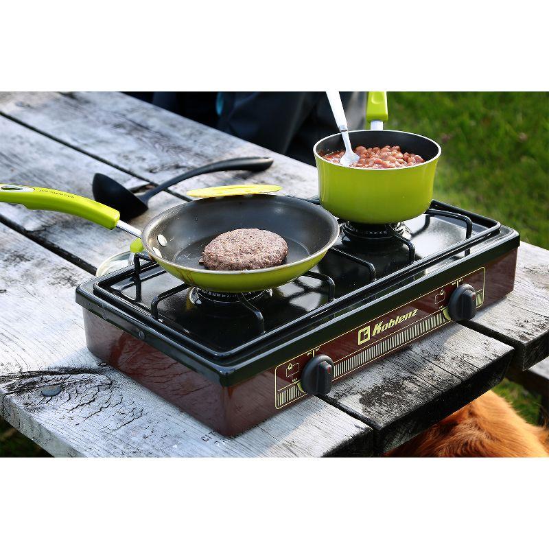 Koblenz® PFK-200 2-Burner Outdoor Gas Stove Top in White