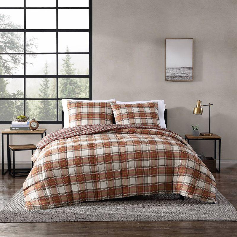 Edgewood Plaid Reversible Comforter Set - Eddie Bauer