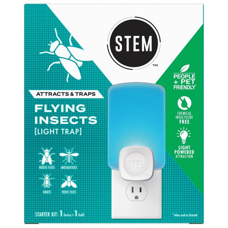 STEM Flying Insect Light Fly Trap Starter Kit - 1 Unit + 1 Refill