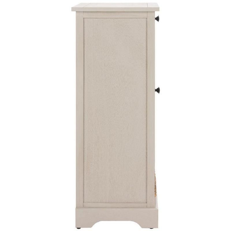 Raven Tall Storage Unit - Vintage Grey - Safavieh.