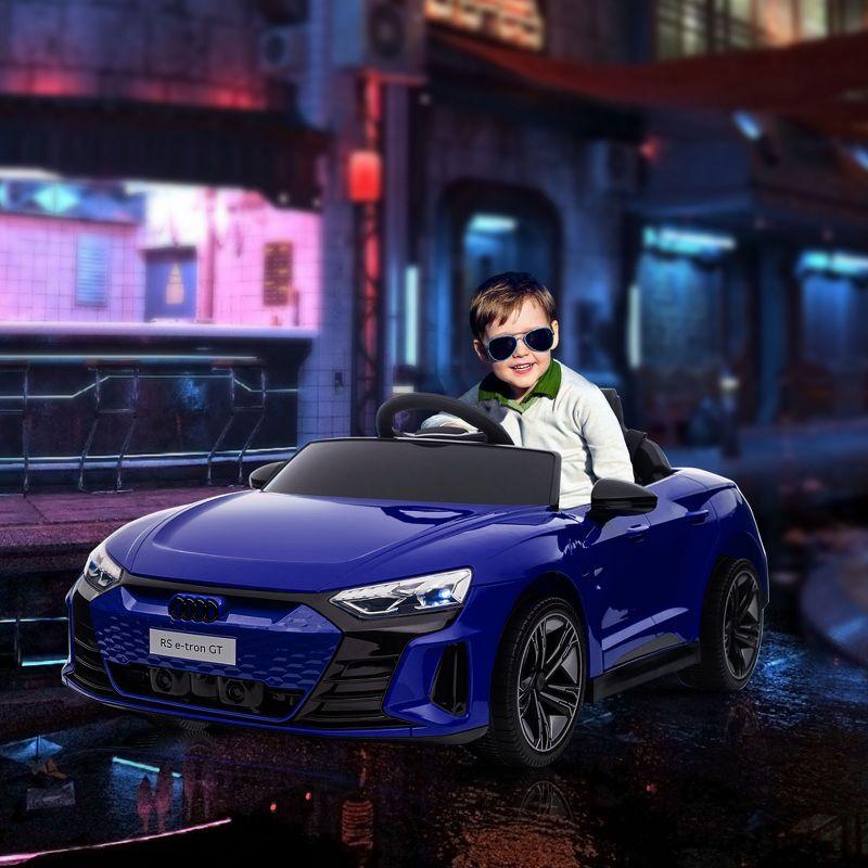 Kids Ride on Car, 12V Licensed Audi RS E-tron GT 3.1 MPH Electric Car for Kids