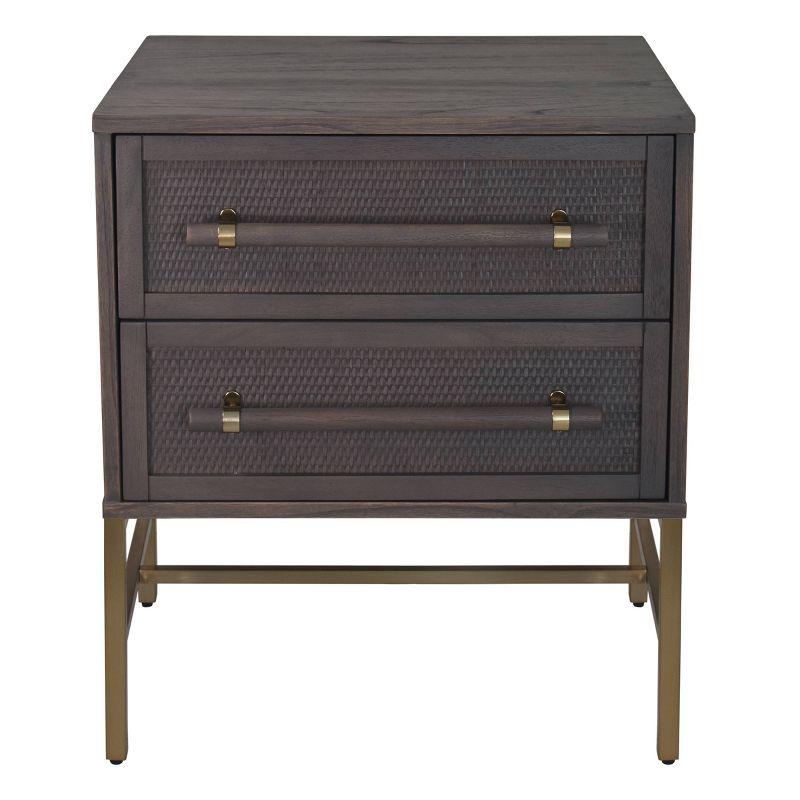 Sophia 2 Drawer Rattan Nightstand