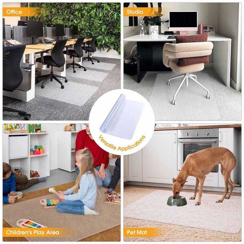 Hard Floor Straight Rectangular Chair Mat